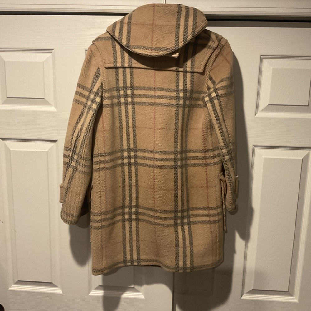 Burberry London Nova Check Wool Plaid Mini Duffle 99 Toggle Hooded Coat Jacket - Picture 6 of 12